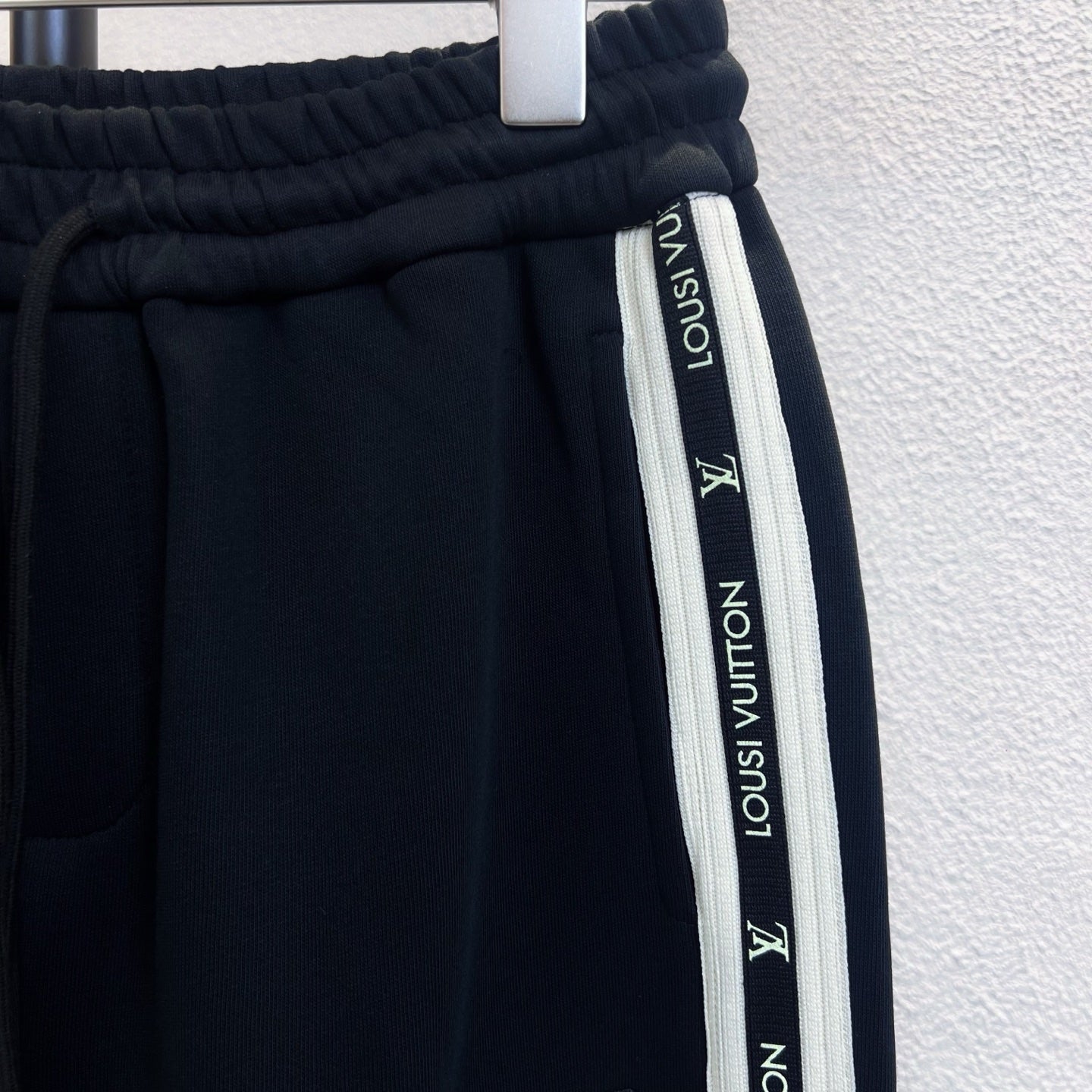 LV Straight Leg Pants with Small Logo Embroidery and Side Webbing 493365