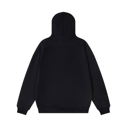 LV Alloy Logo Hooded Zip-Up Jacket 493326