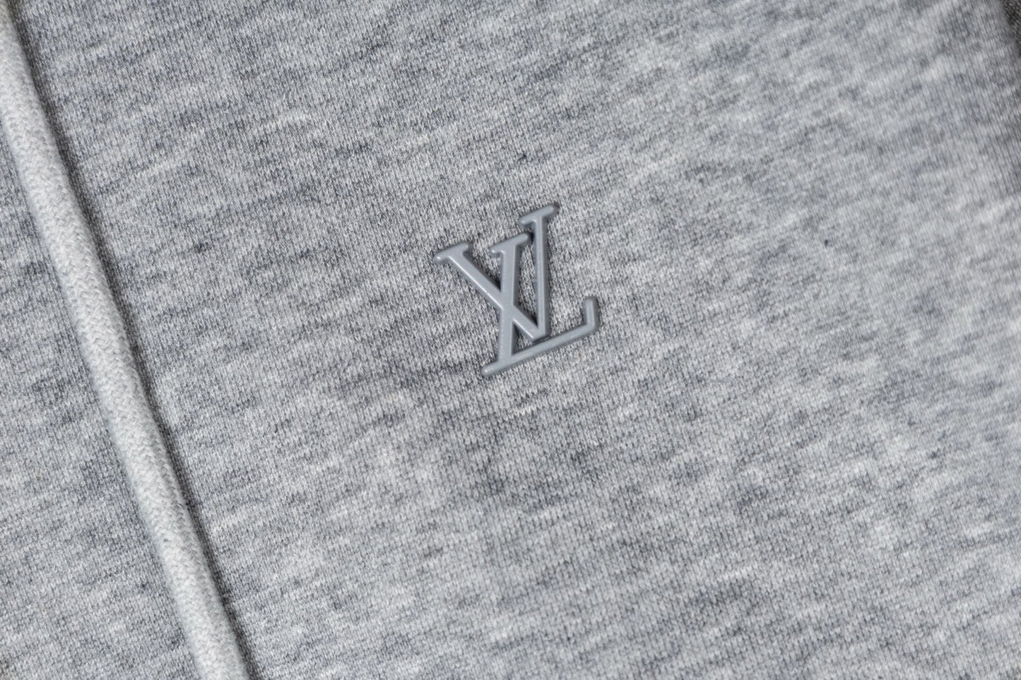LV Alloy Logo Hooded Zip-Up Jacket 493325