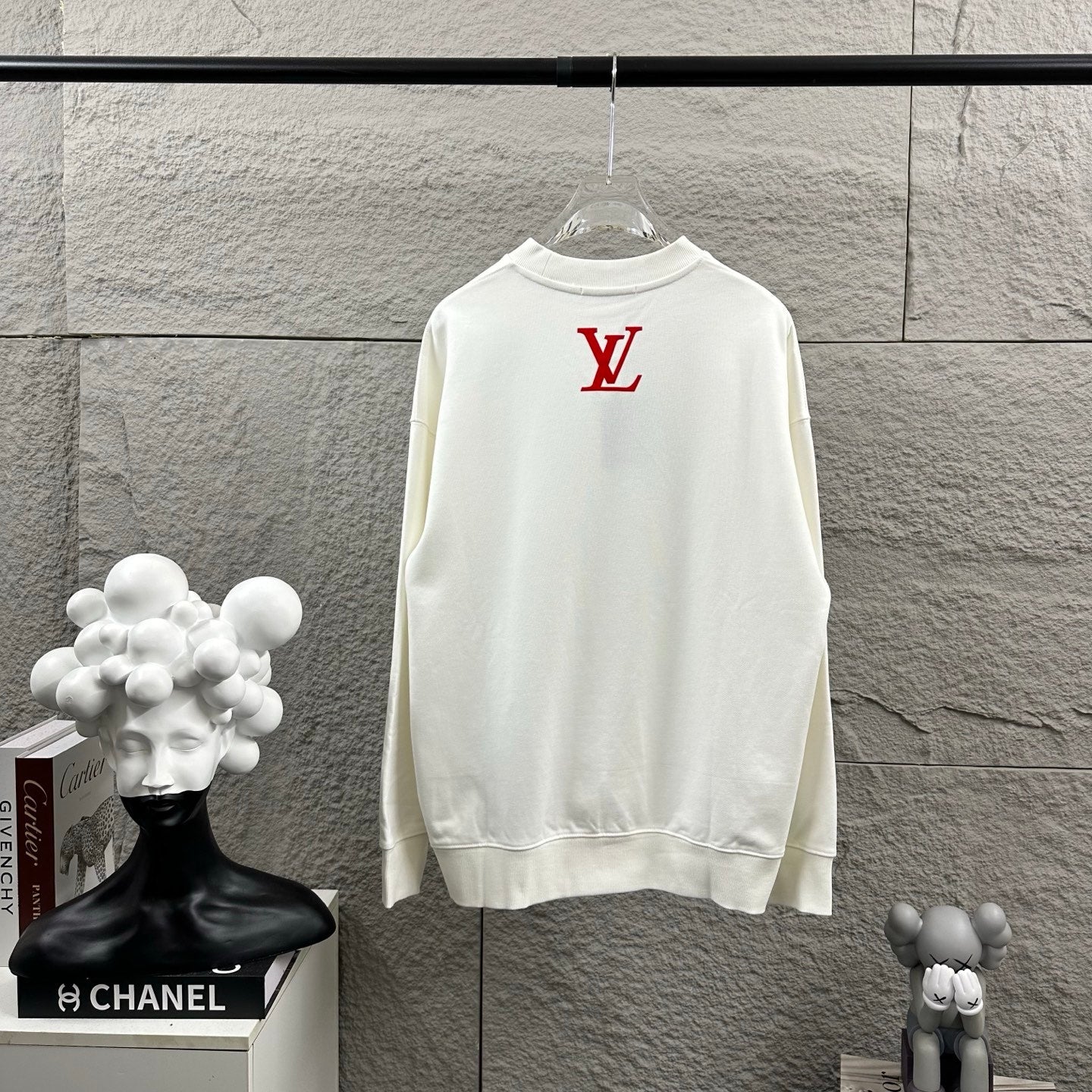 LV Long-Sleeve Crew Neck Sweatshirt 492271