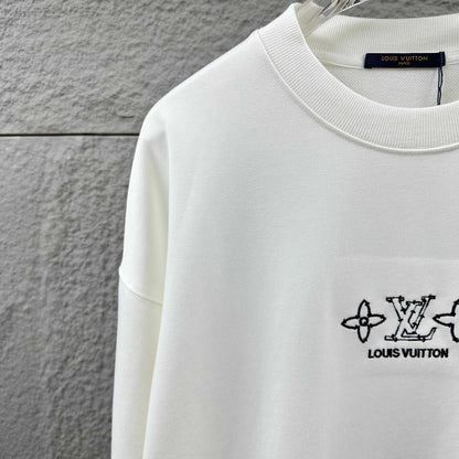 LV Long-Sleeve Crew Neck Sweatshirt 492265