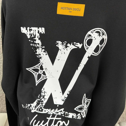 LV Long-Sleeve Crew Neck Sweatshirt 492263