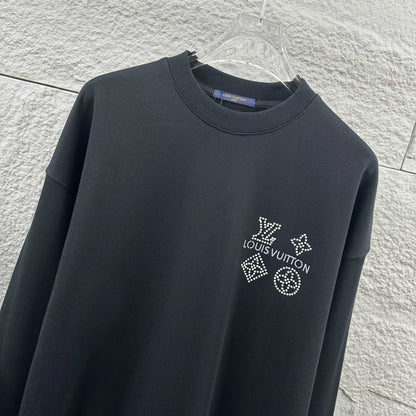LV Long-Sleeve Crew Neck Sweatshirt 492255