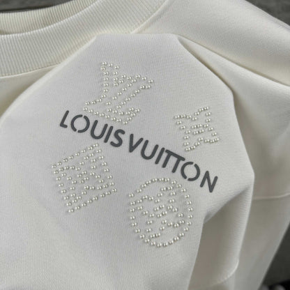 LV Long-Sleeve Crew Neck Sweatshirt 492253