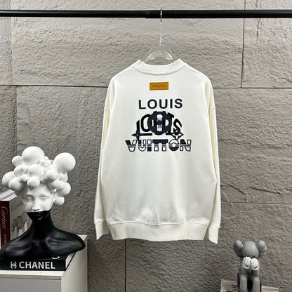 LV Long-Sleeve Crew Neck Sweatshirt 492245