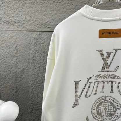 LV Long-Sleeve Crew Neck Sweatshirt 492235