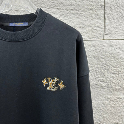LV Long-Sleeve Crew Neck Sweatshirt 492229