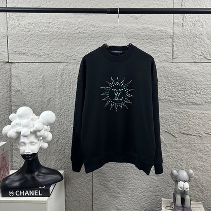 LV Long-Sleeve Crew Neck Sweatshirt 492223