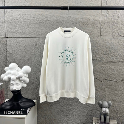 LV Long-Sleeve Crew Neck Sweatshirt 492221