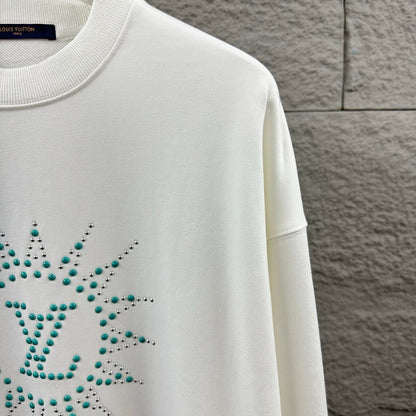 LV Long-Sleeve Crew Neck Sweatshirt 492221