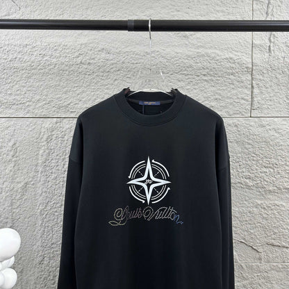 LV Long-Sleeve Crew Neck Sweatshirt 492211