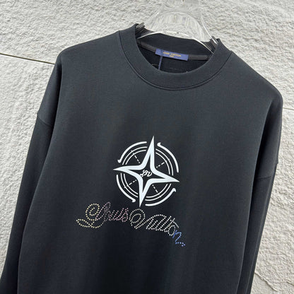LV Long-Sleeve Crew Neck Sweatshirt 492211