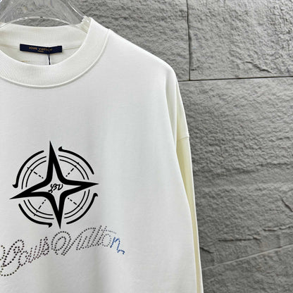 LV Long-Sleeve Crew Neck Sweatshirt 492209