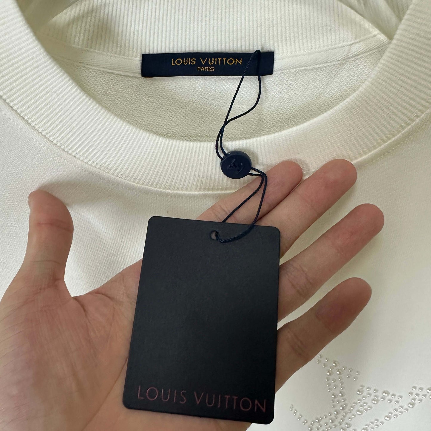 LV Long-Sleeve Crew Neck Sweatshirt 492205