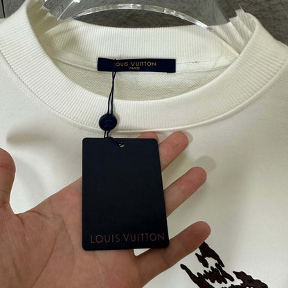 LV Long-Sleeve Crew Neck Sweatshirt 492201