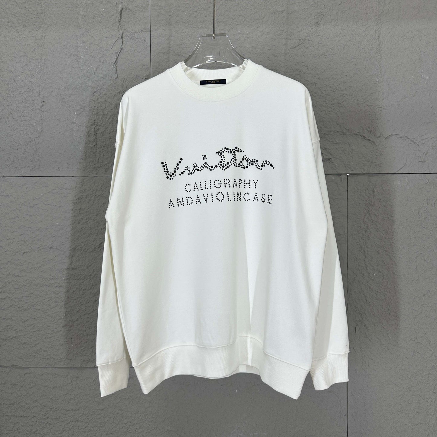 LV Long-Sleeve Crew Neck Sweatshirt 492195