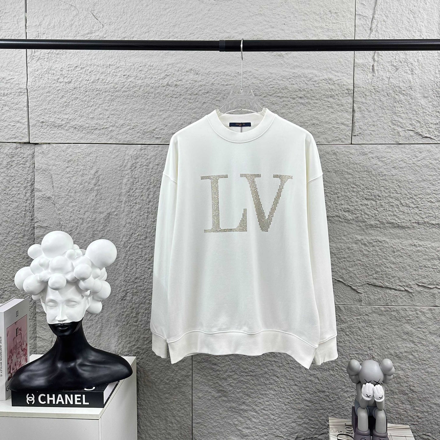 LV Long-Sleeve Crew Neck Sweatshirt 492179