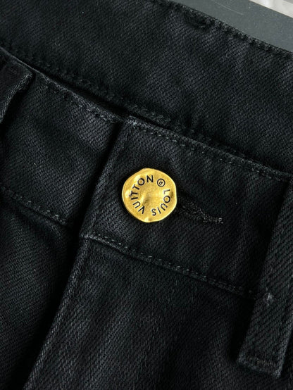 LV Fleece-lined and Thickened Jeans 492709
