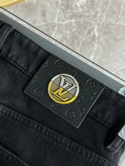 LV Fleece-lined and Thickened Jeans 492700