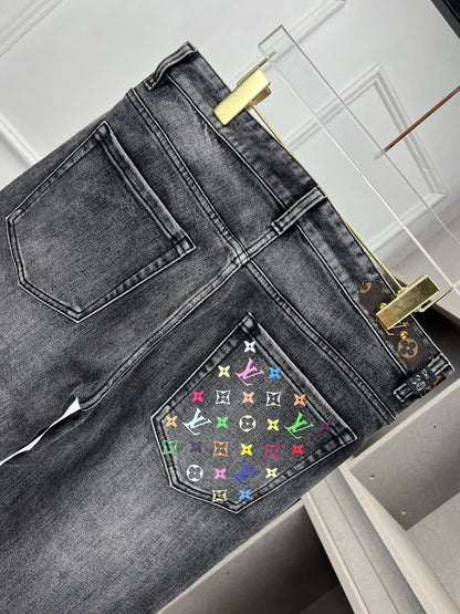 LV Gray Jeans 492659