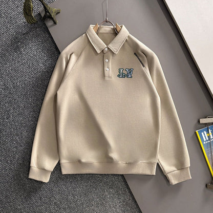 LV 25SS Lapel Sweatshirt Long Sleeve 494425