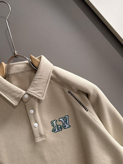 LV 25SS Lapel Sweatshirt Long Sleeve 494425
