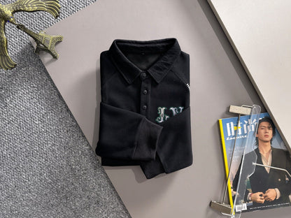 LV 25SS Lapel Sweatshirt Long Sleeve 494422