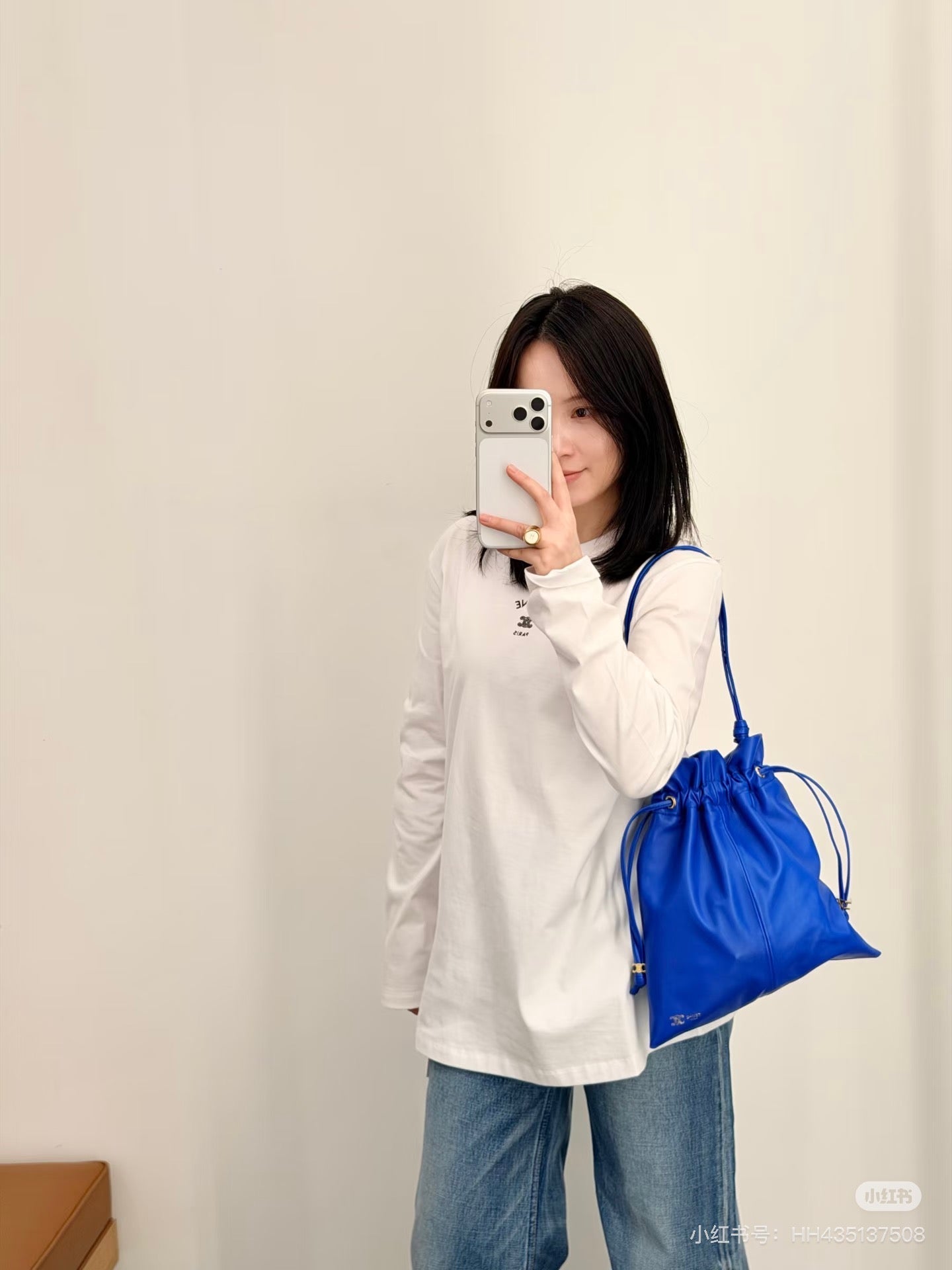 Celine 26ss  Long-Sleeve T-Shirt White in Cotton