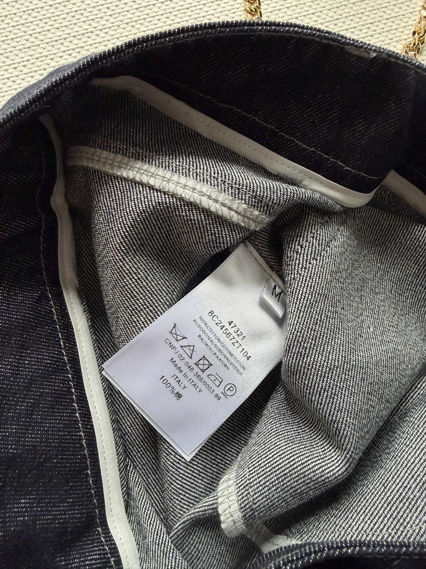 Celine 26SS Straight-leg Jeans Navy Blue in Denim