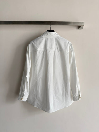 Celine 26SS White Double-pocket Shirt White in Cotton 943328