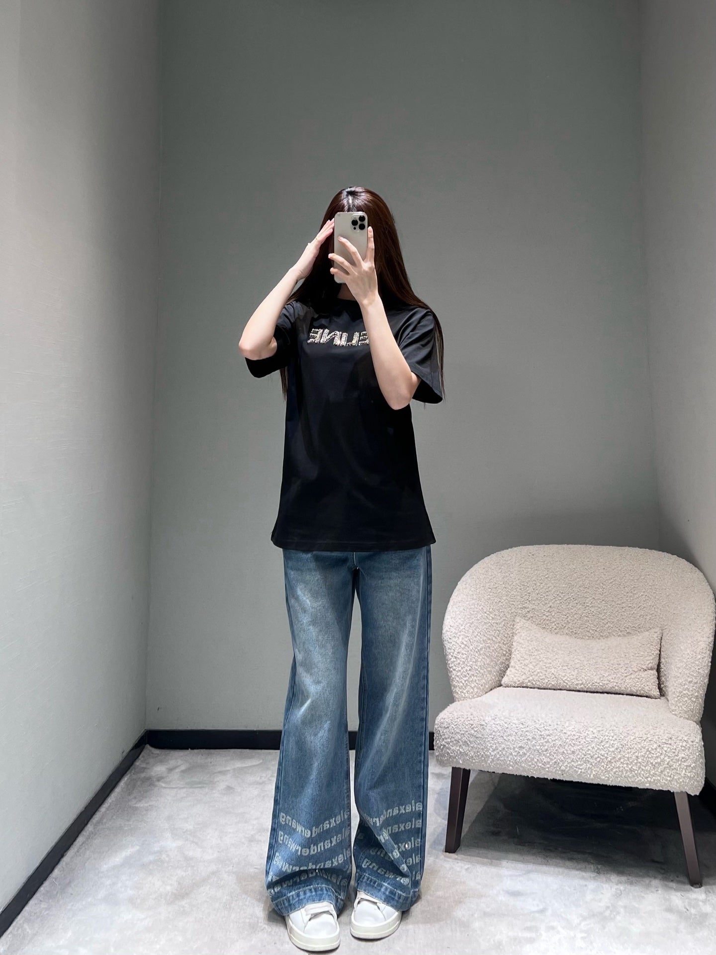 Celine 26SS Short-Sleeve T-Shirt Black in Cotton 811666