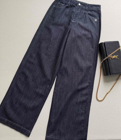 Celine 26SS Straight-leg jeans Navy Blue in Denim 943329