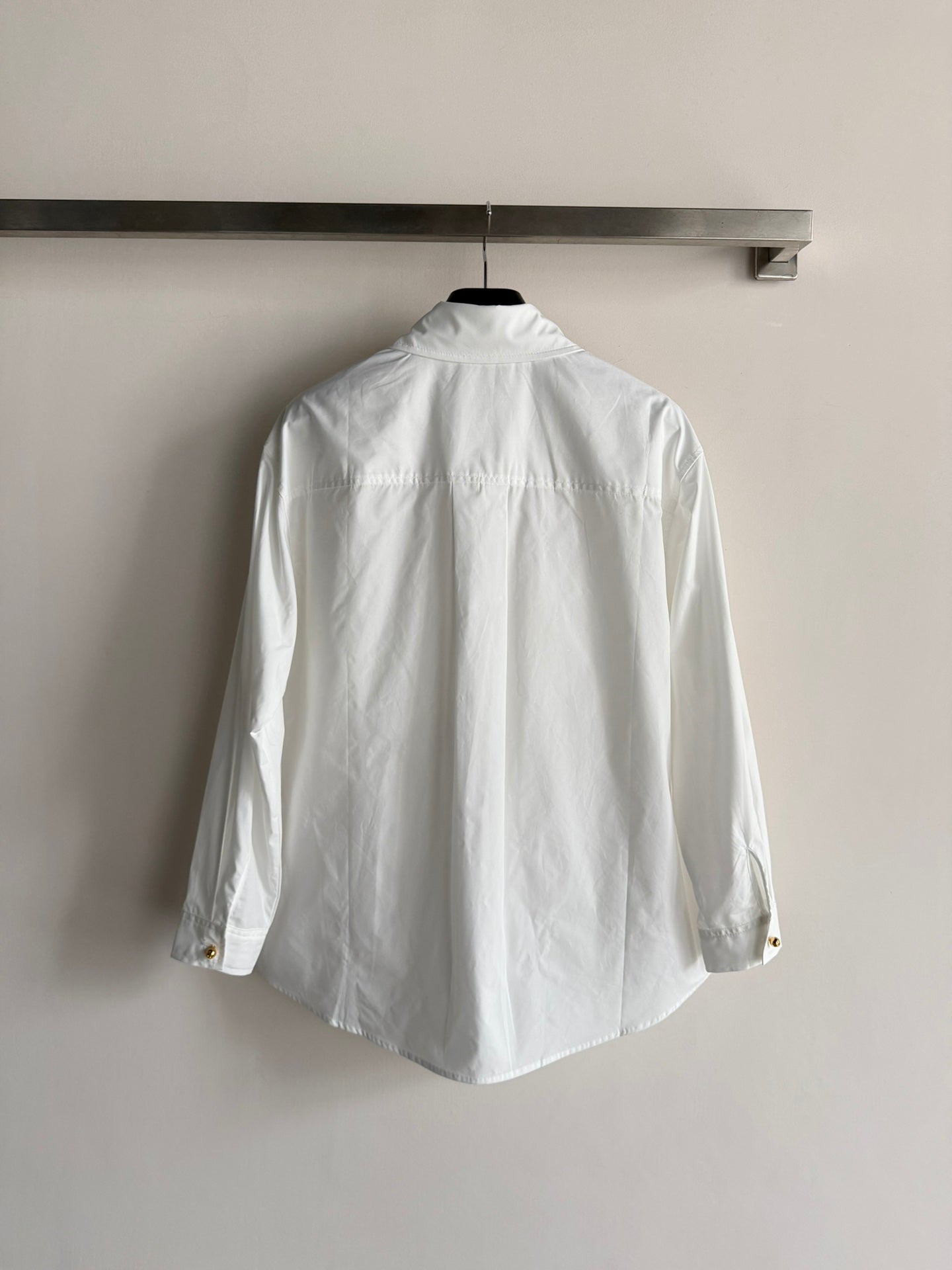 Celine 26SS White Double-pocket Shirt in Cotton 943328