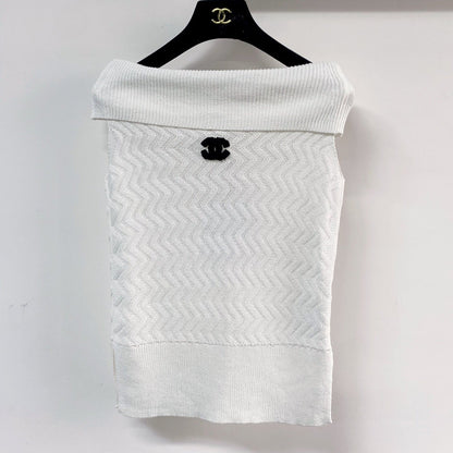 Chanel Vest White in Wool 125462