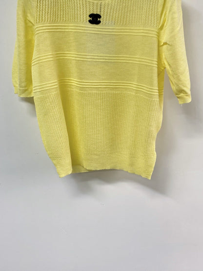 Chanel Short-Sleeve T-Shirt Yellow in Acrylic 125437