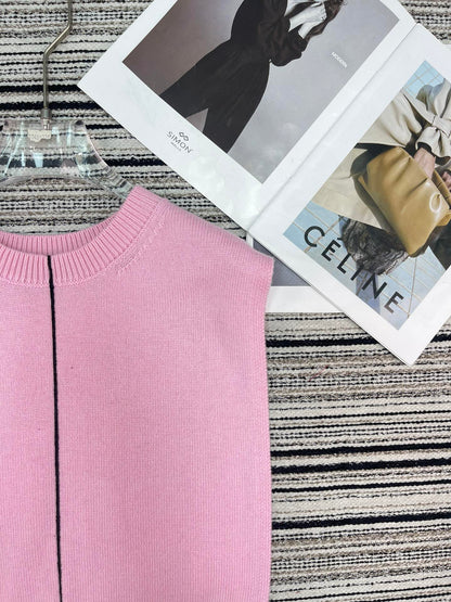 Chanel Vest Pink in Cashmere 133566