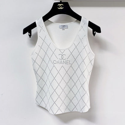 Chanel Tank Top White in Cashmere 125424