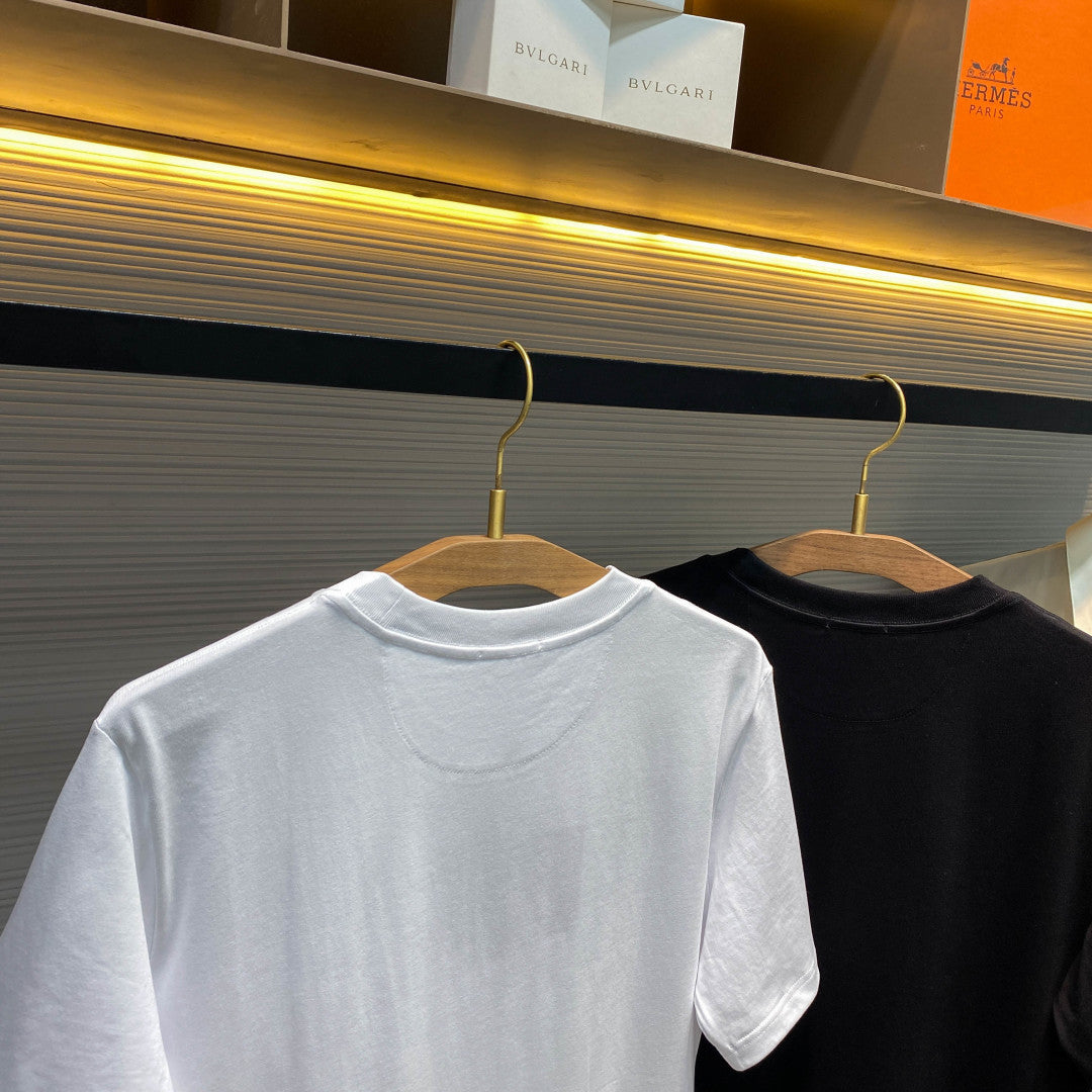 PRA26SS  Neck Short-Sleeve T-Shirt in Cotton 963420