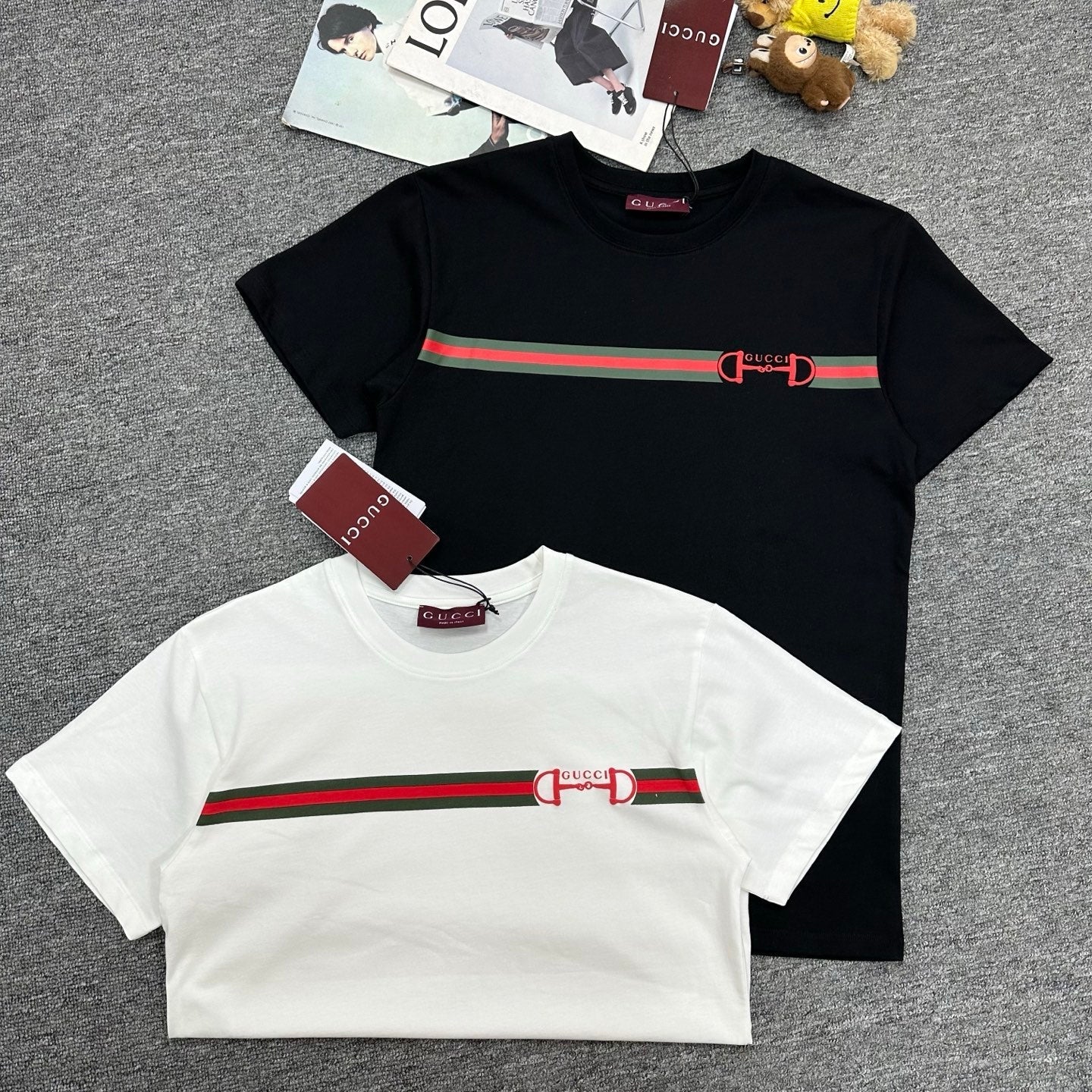 GG Featuring a Letter Stripe Print T-shirt in Cotton 138425