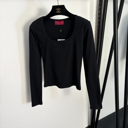 GG  Slim Fit Long Sleeve Base Layer Top in Cotton