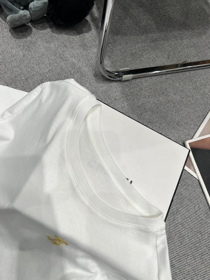 Chanel 26 Classic Crew Neck White in Cotton 161761