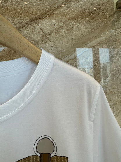 Hermes Short-sleeved T-shirt White in Cotton 974817