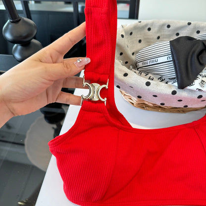 Celine Swimsuits Red Cotton 201806