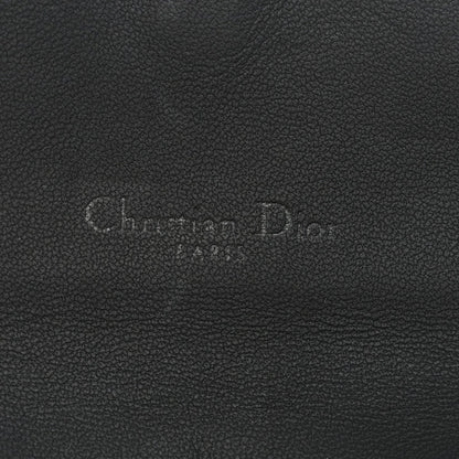 Ultra Matte Calfskin Saddle Chain Wallet Pouch Black
