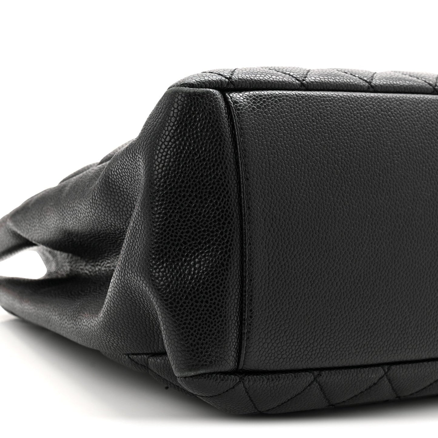 Caviar Quilted Grand Shopping Tote GST Black