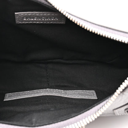 Agneau Arena Le Cagole Shoulder Bag XS Dark Grey