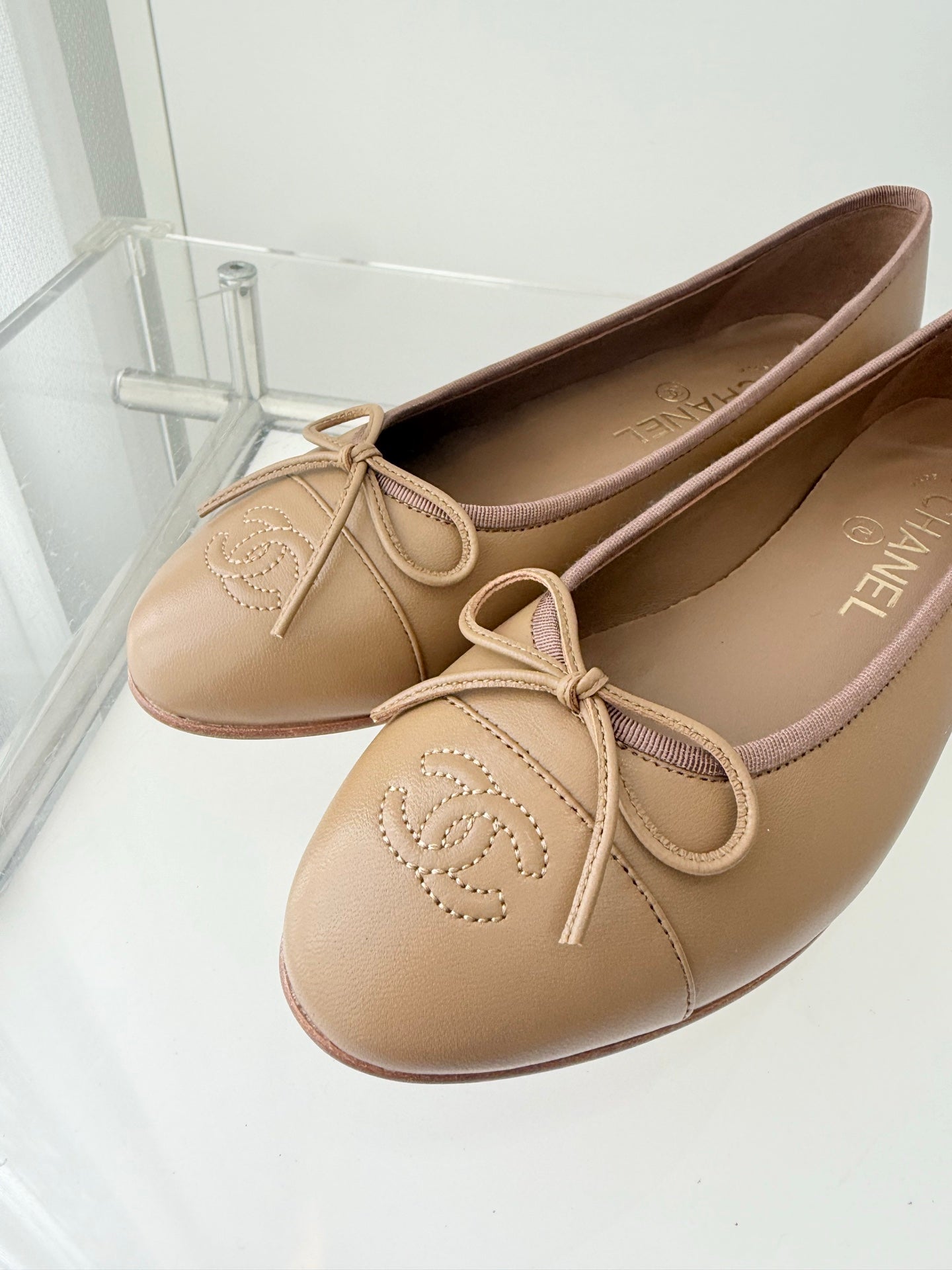 ballet flats brown lambskin 566818