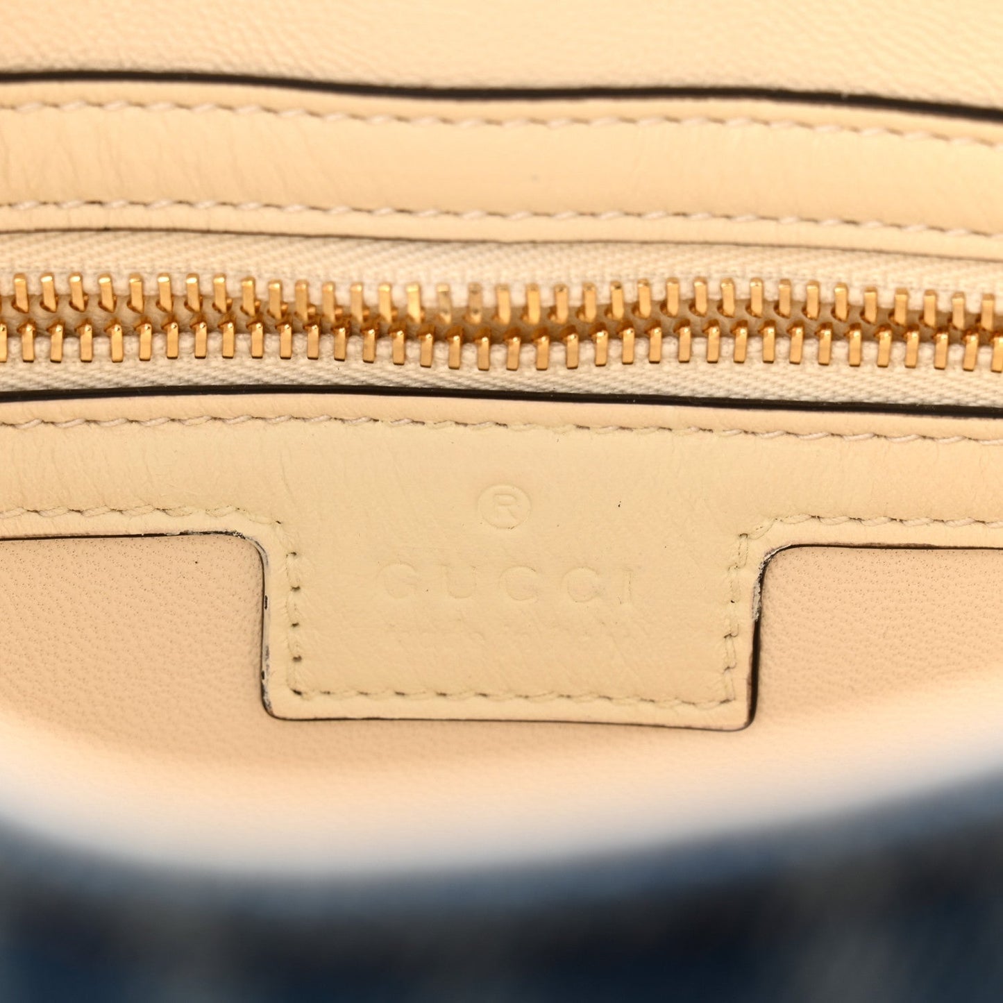 Denim Small Jackie Shoulder Bag Blue Denim