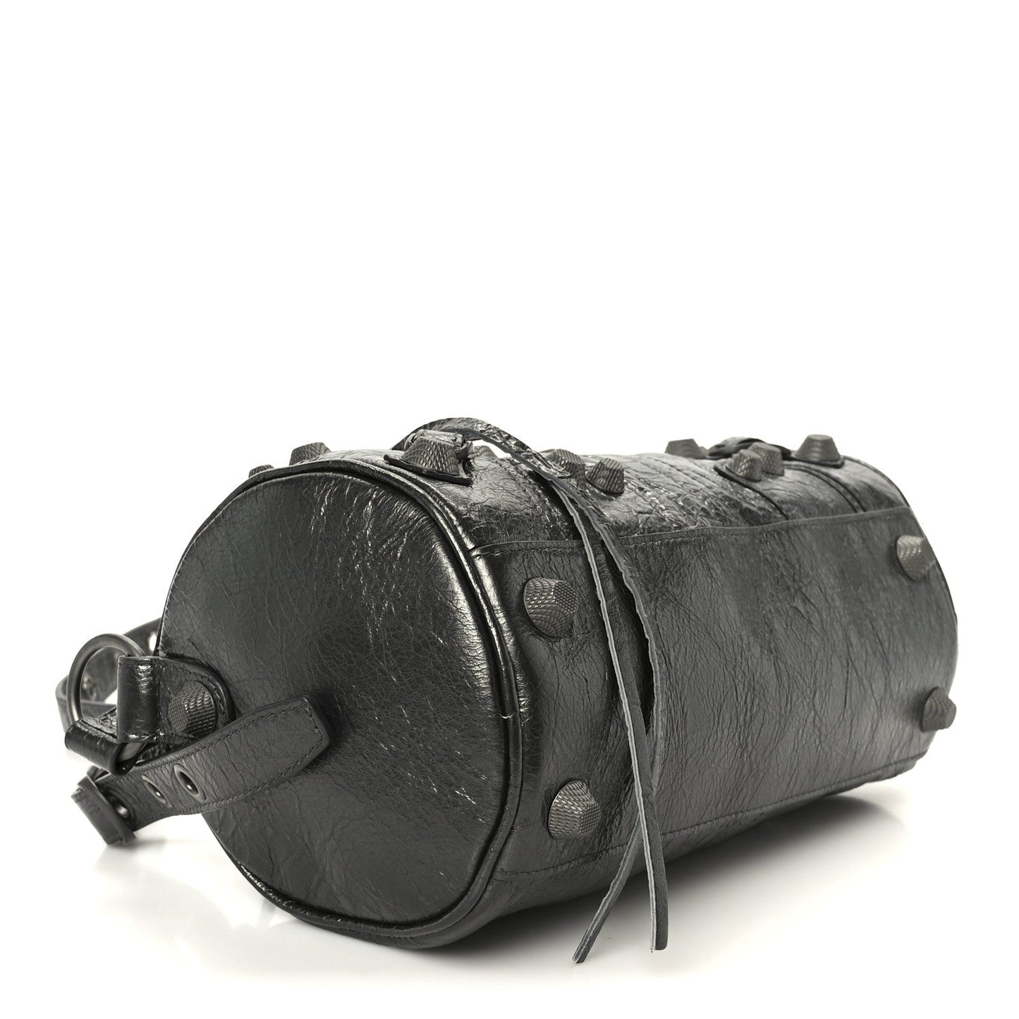 Agneau Arena Le Cagole Cylinder Bag Steel Grey