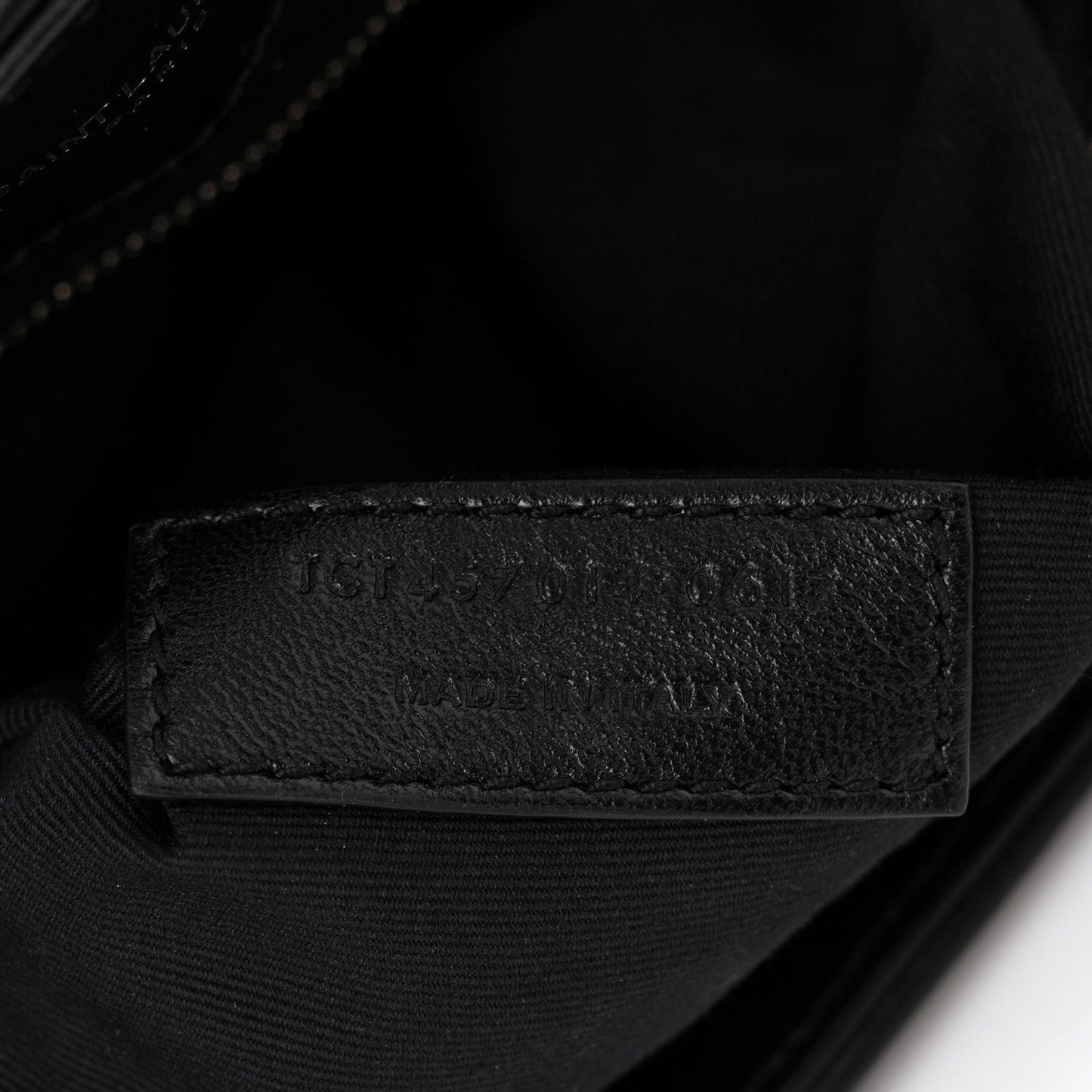 Calfskin Y Quilted Monogram Large Loulou Chain Satchel Black